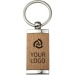 Porte-clés en bois et métal, Porte-clés en bois promotional