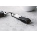 Metal and PU key ring., key ring with loop promotional