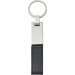 Metal and PU key ring., key ring with loop promotional
