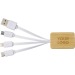 Câble de charge en bambou, câble de chargement promotional