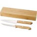 Set of 2 Tony bamboo knives, kitchen knife promotional