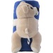 Owen 'Bear' plush with fleece blanket wholesaler