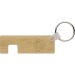 Porte-clés en bambou avec support de téléphone Orlando, Porte-téléphone portable et support, socle, base pour smartphone promotional