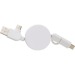 Câble de charge extensible en ABS Jared, câble de chargement promotional