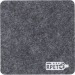 Lawrence rPET felt coaster, felt swag promotional
