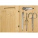 Manicure set in a Lydia bamboo case wholesaler
