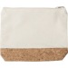 Trousse en coton et liège 22x4x17cm, trousse de toilette promotional