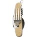 Couverts multifonction en bambou Ainsley, couteau multifonctions promotional