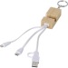 Sutton bamboo charging cable keyring wholesaler