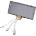 Sutton bamboo charging cable keyring, Cell phone holder and stand, base for smartphone promotional