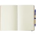 Theodore A5 recycled cardboard notebook, notebook with pen promotional
