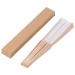 Wood and rPET fan in a Rosanne kraft gift box, hand fan promotional