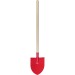 Pelle de jardin avec manche en bois, pelle, rateau et seau de plage promotional