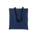 Shopper avec soufflet en canvas 280 gr/m2, anses longues, Nouveauté promotional