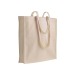 Shopper avec soufflet en canvas 280g/m², anses longues wholesaler