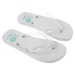 UNISEX flip-flop with 120g PE sole and transparent PVC strap. One size wholesaler