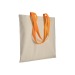 Shopper en coton naturel 220g/m², anses longues colorées wholesaler