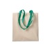 Shopper en coton naturel 220g/m², anses longues colorées wholesaler