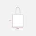 Shopper en coton naturel 220g/m², anses longues colorées wholesaler