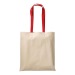 Shopper en coton naturel 220g/m², anses longues colorées wholesaler