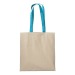 Shopper en coton naturel 220g/m², anses longues colorées wholesaler