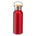Thermos en acier inoxydable avec double paroi isolante de 500ml avec bouchon en bambou, bouteille isotherme  promotional