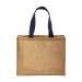 Tote bag en toile de jute, anses longues et soufflet, Tote bag promotional