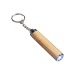 Torche LED en bambou avec porte-clés, 3 piles LR41 incluses wholesaler