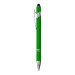 Stylo à bille en aluminium caoutchouté avec gomme pour écran tactile et clip en métal wholesaler