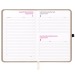 Agenda journalier 2026, couverture rigide en PU thermocollé avec piqûres sur les bords, agenda promotional