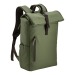 Sac à dos porte PC 15 en PU souple résistant à l'eau, sac à dos roll-top promotional