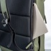 Sac à dos porte PC 15 en PU souple résistant à l'eau, sac à dos roll-top promotional
