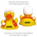 Corresponding duck construction worker, duck promotional