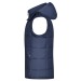 Women's waistcoat with removable hood, Bodywarmer or sleeveless jacket promotional