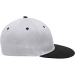 Bicolor 6-panel cap., Flat peak cap promotional