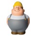 Squeezie Monsieur Bert ouvrier - MBW, personnage et mascotte anti-stress promotional