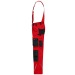 Unisex bib and brace safety trousers - James Nicholson, working suit promotional