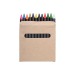 Set de 12 pastels de couleurs, Crayon gras et crayon de cire promotional