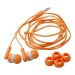 Pair of coloured earphones, music promotional