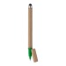 Stylet en carton recyclé et stylo à bille ecotouch, gadget écologique recyclé ou bio promotional