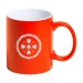 30 cl two-tone ceramic mug with engraved personalisation, ceramic mug promotional