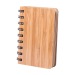 Carnet de notes bambou, carnet recyclé promotional