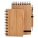 Bamboo notebook and pen set, recycled notebook promotional
