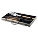 Bamboo barbecue set, barbecue accessories and cutlery promotional