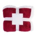 Fleece blanket with sherpa, Blanket or plaid promotional
