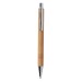 Product thumbnail Bamboo and metal ballpoint pen 2