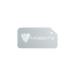 Luggage Tag Aluminium Silver, porte-étiquette à bagage promotional
