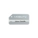 Luggage Tag Aluminium Silver, porte-étiquette à bagage promotional