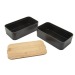 Bento 'Mihara', with bamboo lid, Baladeo gift and Baladeo object promotional