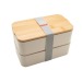 Product thumbnail Double compartment bento with bamboo lid 0